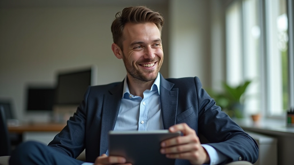Žmogus naudoja programėlę ir žiūri į savo finansų ataskaitą su smalsu žvilgsniu